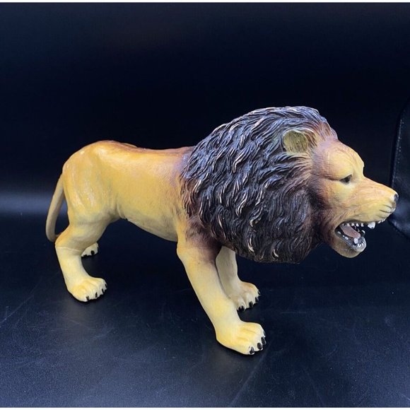 2004 Toy Lion Figure Toy Major Trading Co 17” Long Polyester Fiber Filling - Picture 2 of 16
